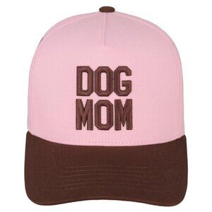 Pink & Cocoa “Dog Mom” Baseball Cap 🐾